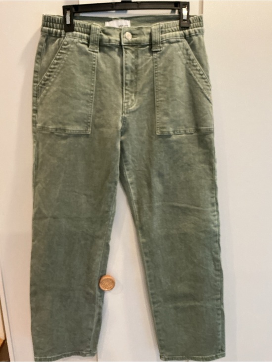 Vervet Denim - Women's Olive Green High-Rise Chino Pants